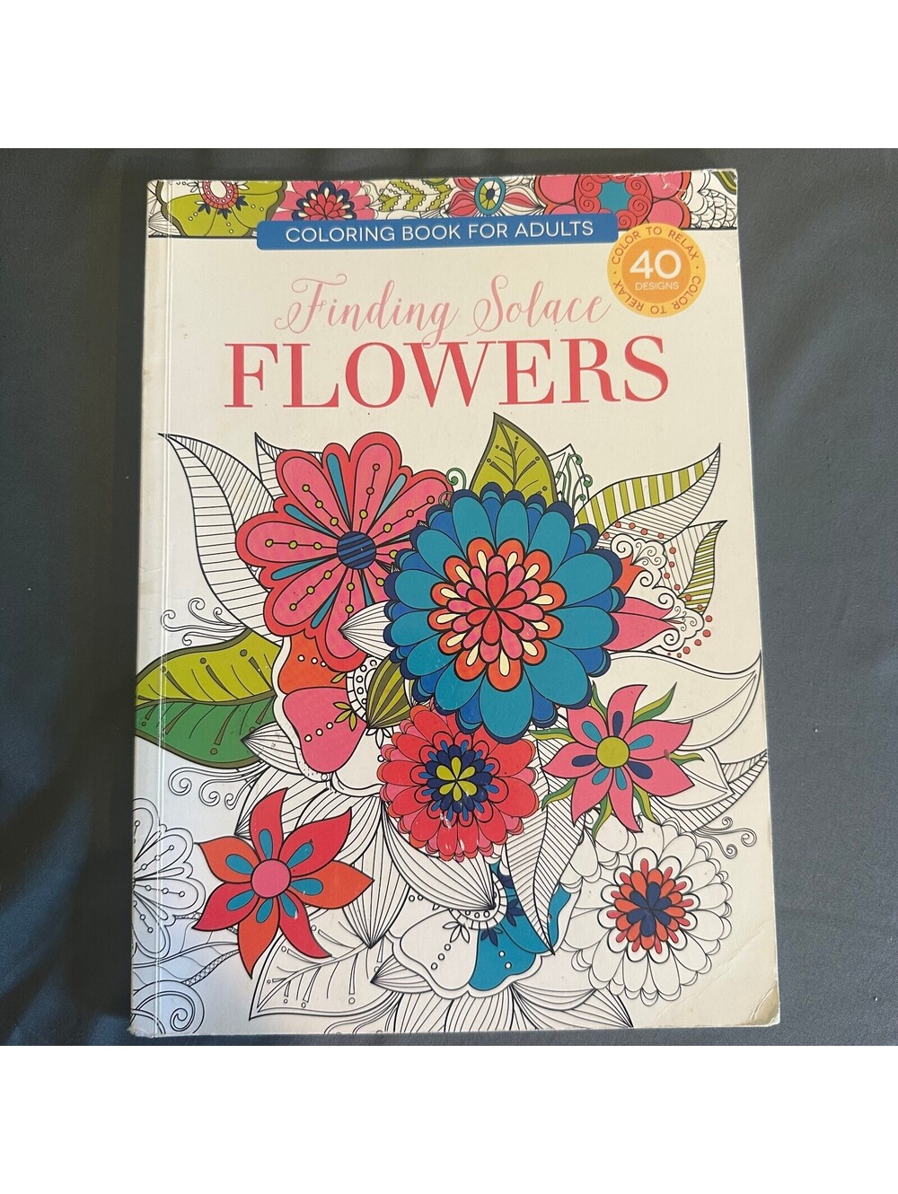 Finding Solace Flowers Coloring Book